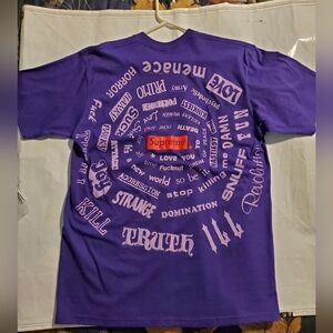Supreme Spiral Tee. Purple. Size Large.